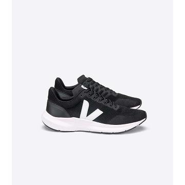 παπουτσια για τρεξιμο ανδρικα Veja MARLIN V-KNIT Black/White | GR 141WNB